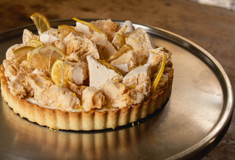 Tarta de limón y merengue