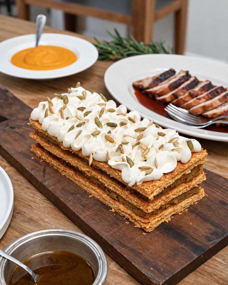 Layer cake de calabaza con especias y cremoso de mascarpone