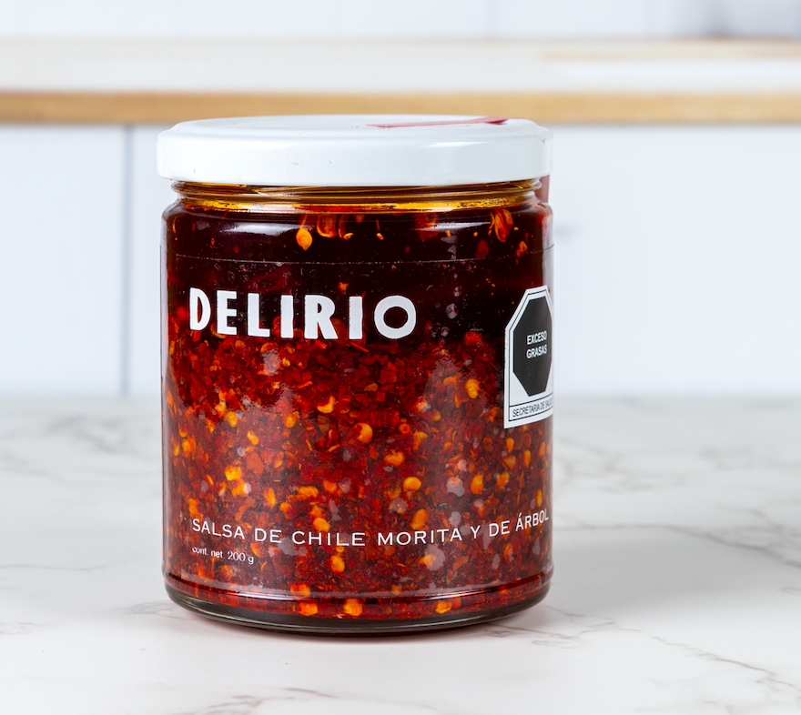 Salsa de chile morita y de árbol 200 gr