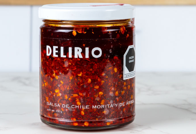 Salsa de chile morita y de árbol 200 gr